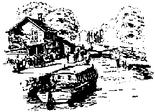 Canal Boat Scene