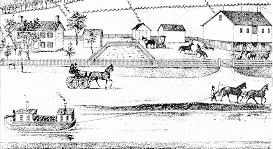 Canal Boat Drawing